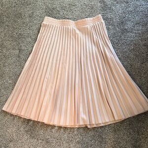 Tahari Blush Pleated Circle Skirt